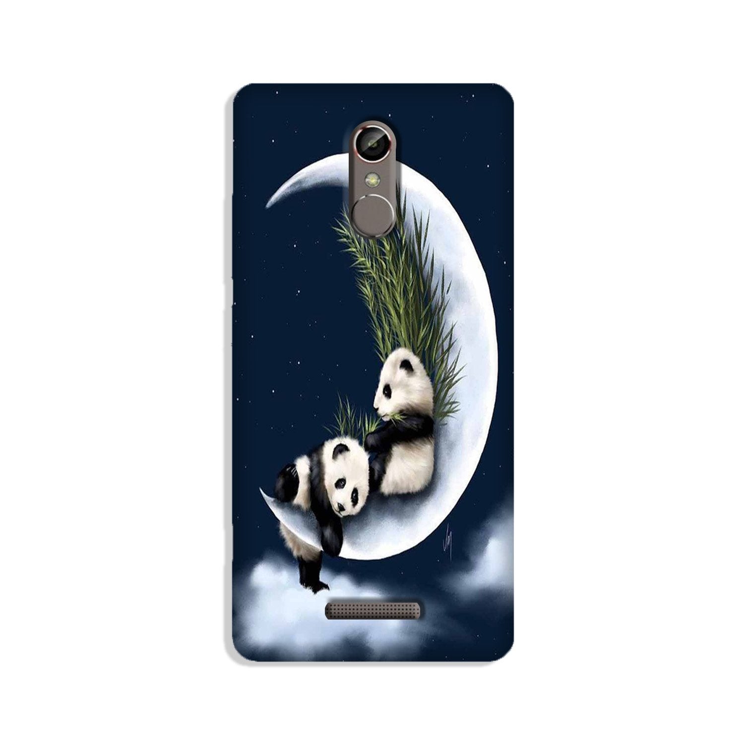 Panda Moon Mobile Back Case for Gionee S6s (Design - 318)