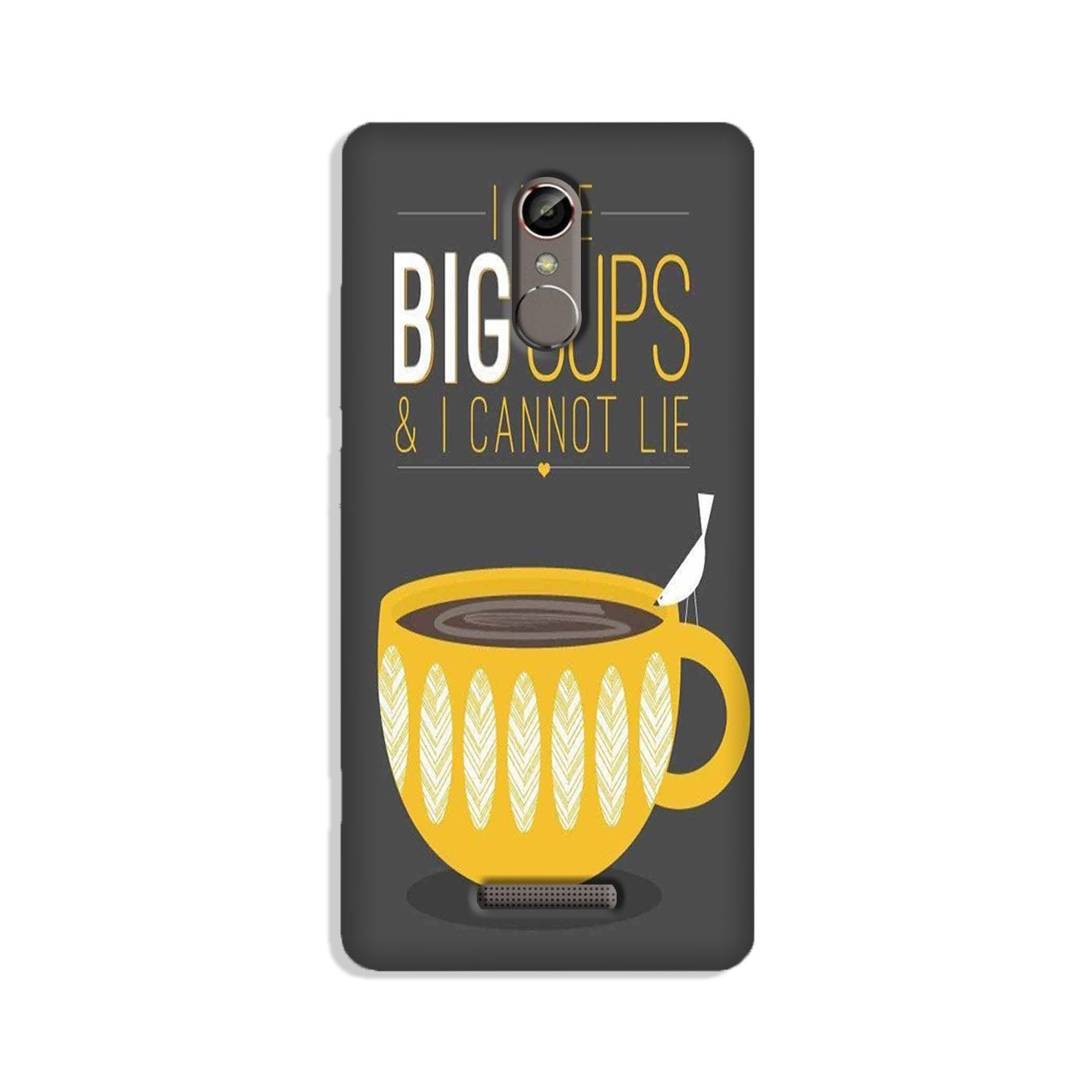 Big Cups Coffee Mobile Back Case for Gionee S6s (Design - 352)