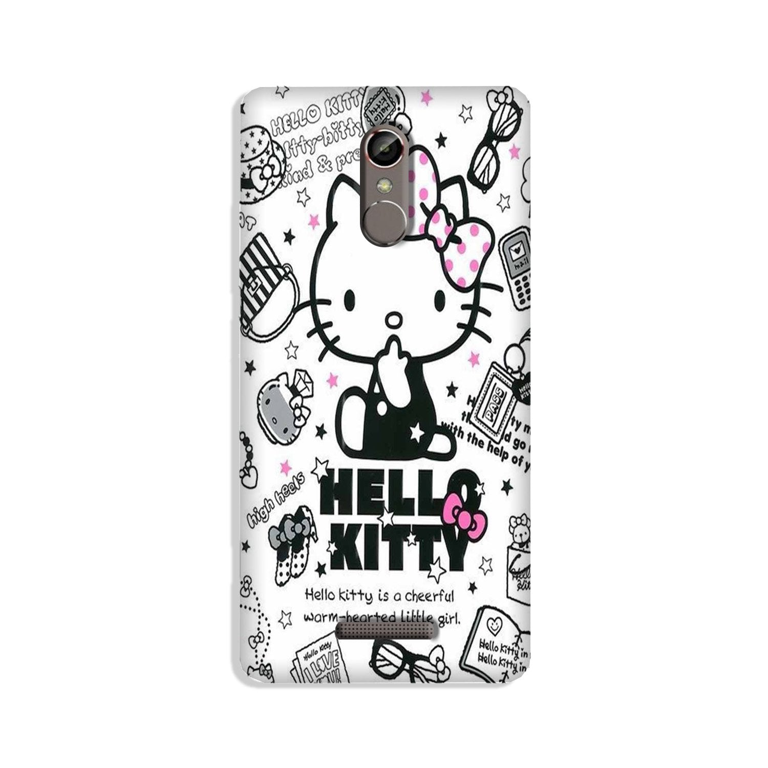 Hello Kitty Mobile Back Case for Gionee S6s (Design - 361)