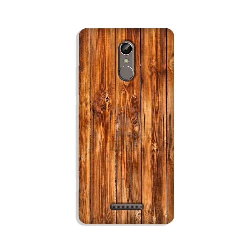 Wooden Texture Mobile Back Case for Gionee S6s (Design - 376)
