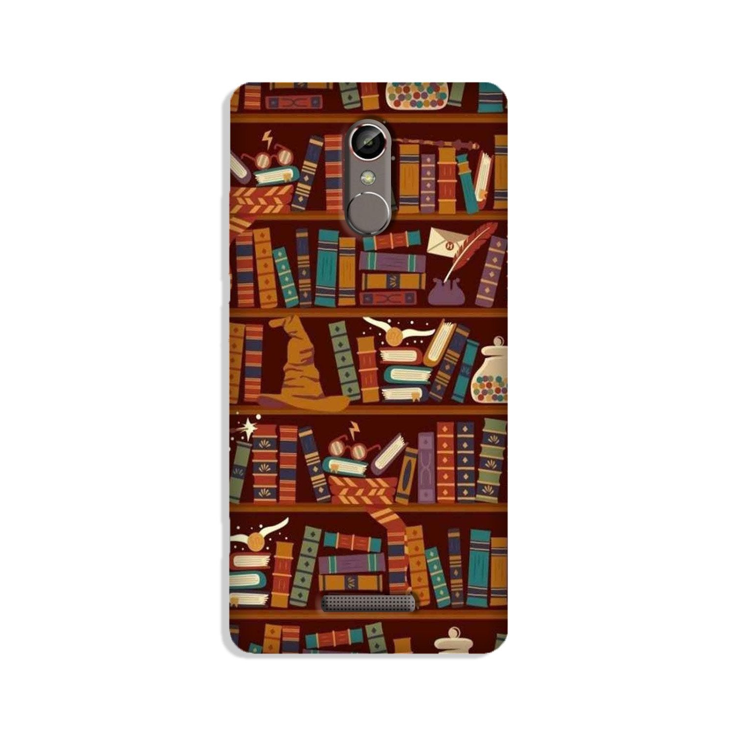 Book Shelf Mobile Back Case for Gionee S6s (Design - 390)