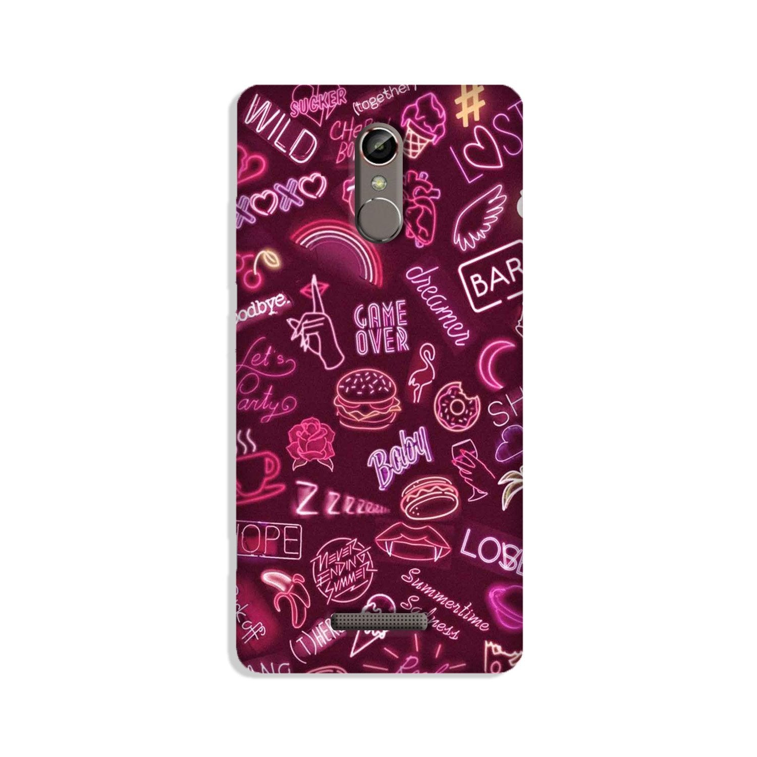 Party Theme Mobile Back Case for Gionee S6s (Design - 392)