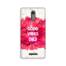 Good Vibes Only Mobile Back Case for Gionee S6s (Design - 393)