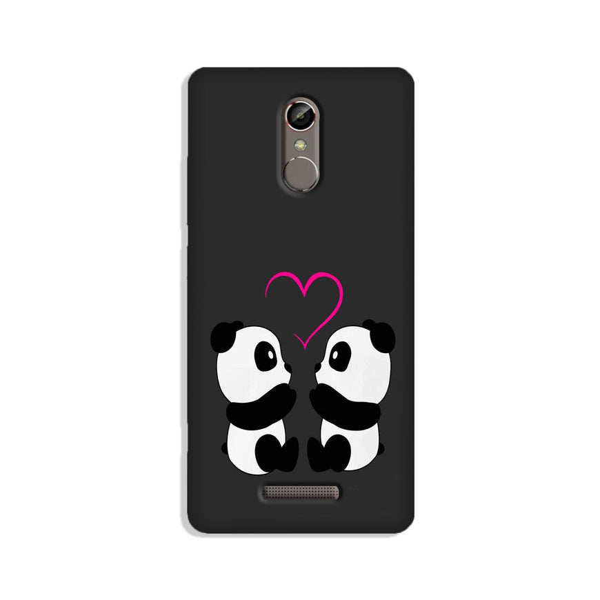 Panda Love Mobile Back Case for Gionee S6s (Design - 398)