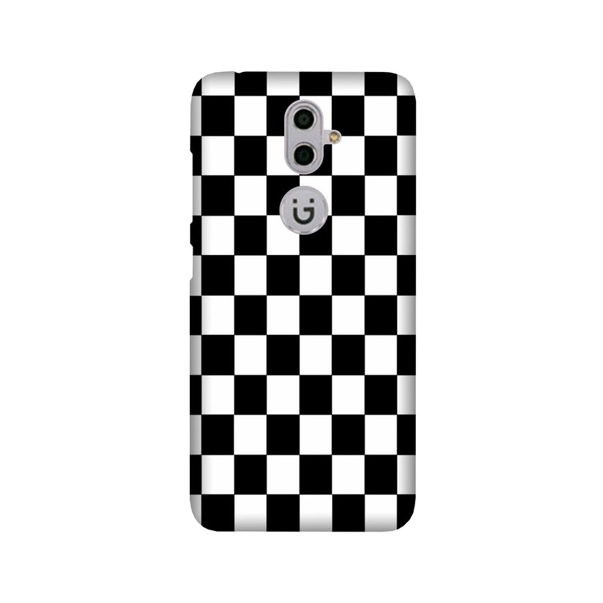 Black White Boxes Mobile Back Case for Gionee S9 (Design - 372)