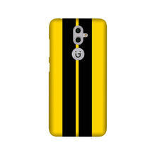 Black Yellow Pattern Mobile Back Case for Gionee S9 (Design - 377)