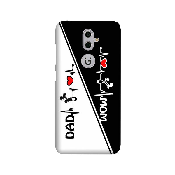 Love Mom Dad Mobile Back Case for Gionee S9 (Design - 385)