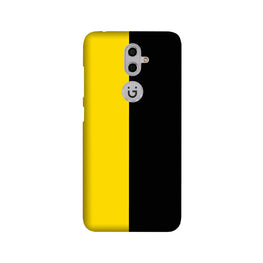 Black Yellow Pattern Mobile Back Case for Gionee S9 (Design - 397)