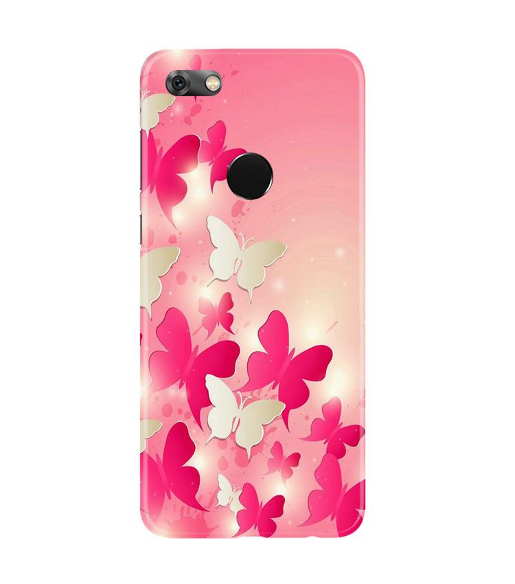 White Pick Butterflies Case for Gionee M7 / M7 Power