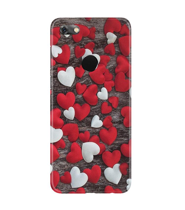 Red White Hearts Case for Gionee M7 / M7 Power(Design - 105)