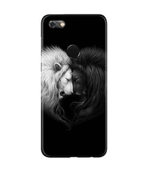 Dark White Lion Mobile Back Case for Gionee M7 / M7 Power  (Design - 140)