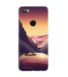 Mountains Boat Mobile Back Case for Gionee M7 / M7 Power (Design - 181)