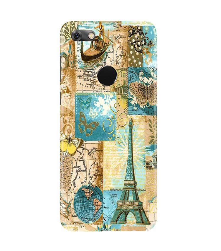 Travel Eiffel Tower Case for Gionee M7 / M7 Power (Design No. 206)