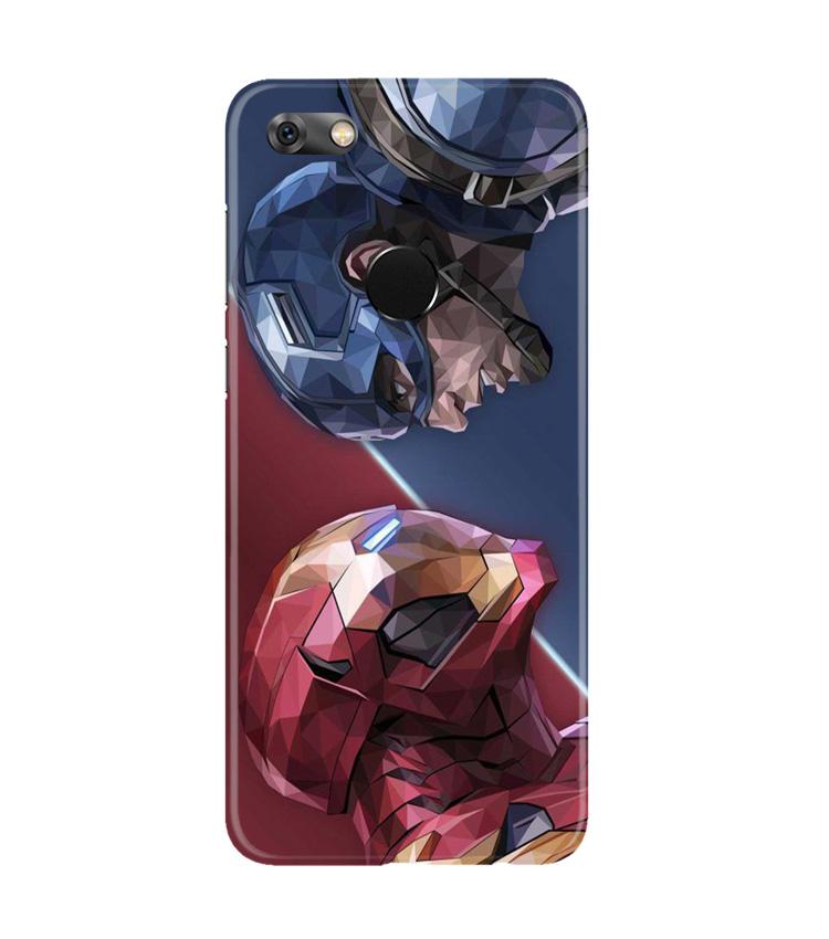 Ironman Captain America Case for Gionee M7 / M7 Power (Design No. 245)