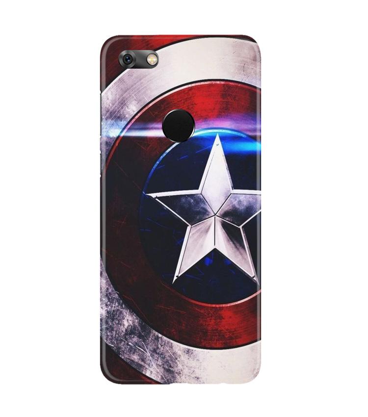 Captain America Shield Case for Gionee M7 / M7 Power (Design No. 250)