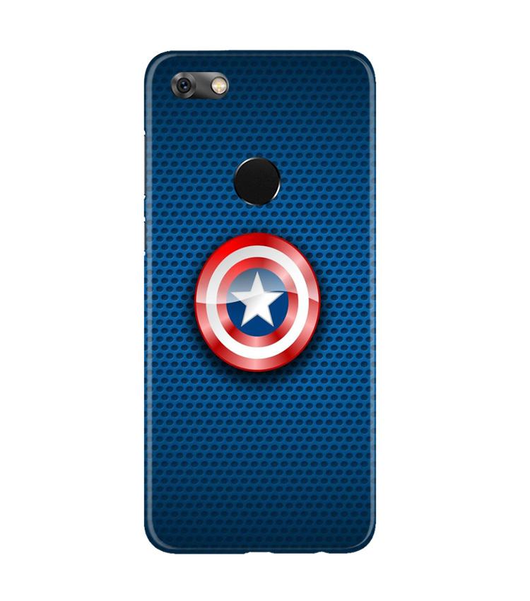 Captain America Shield Case for Gionee M7 / M7 Power (Design No. 253)