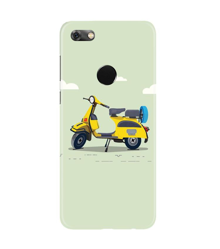 Vintage Scooter Case for Gionee M7 / M7 Power (Design No. 260)
