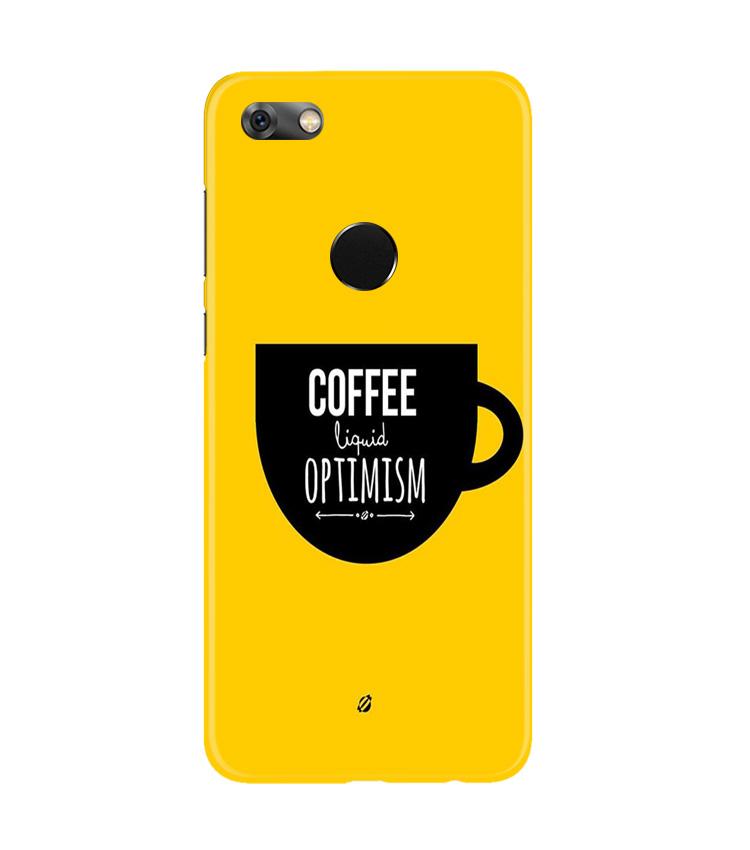 Coffee Optimism Mobile Back Case for Gionee M7 / M7 Power (Design - 353)