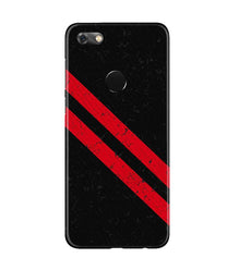 Black Red Pattern Mobile Back Case for Gionee M7 / M7 Power (Design - 373)