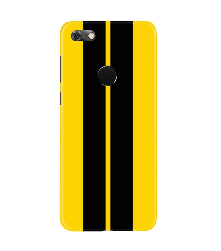 Black Yellow Pattern Mobile Back Case for Gionee M7 / M7 Power (Design - 377)