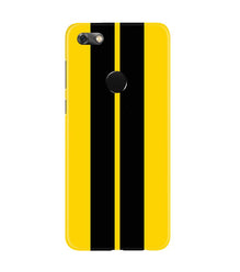 Black Yellow Pattern Mobile Back Case for Gionee M7 / M7 Power (Design - 377)