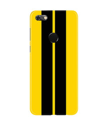 Black Yellow Pattern Mobile Back Case for Gionee M7 / M7 Power (Design - 377)