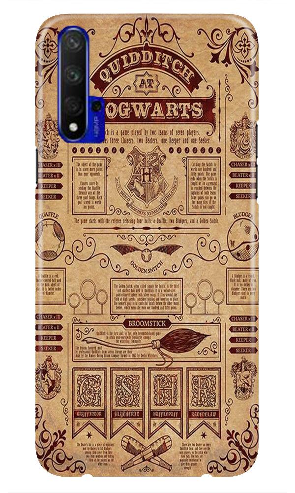 Hogwarts Mobile Back Case for Huawei Honor 20 (Design - 304)