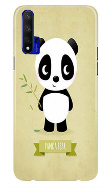 Panda Bear Mobile Back Case for Huawei Honor 20 (Design - 317)