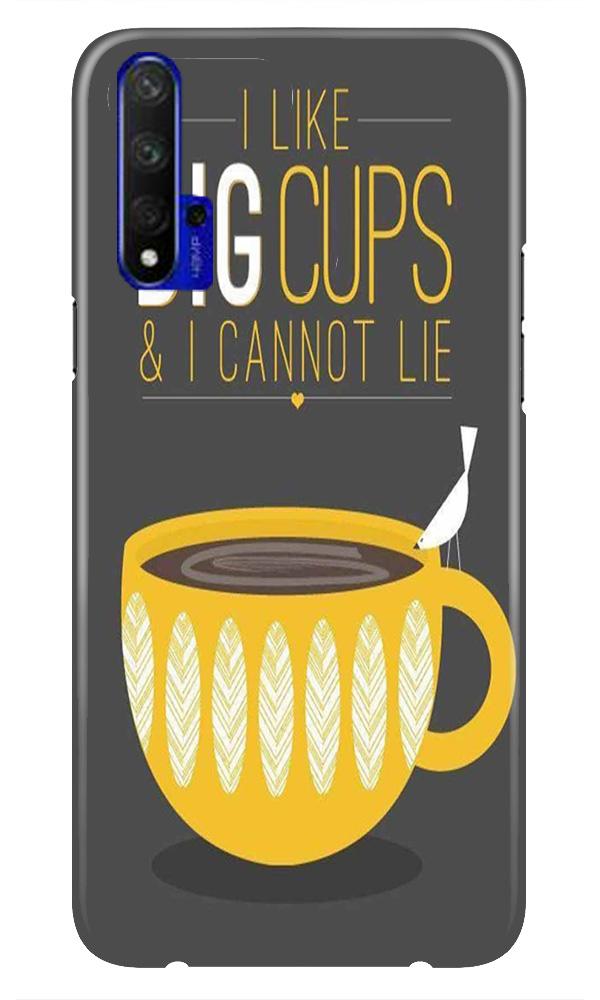 Big Cups Coffee Mobile Back Case for Huawei Honor 20 (Design - 352)