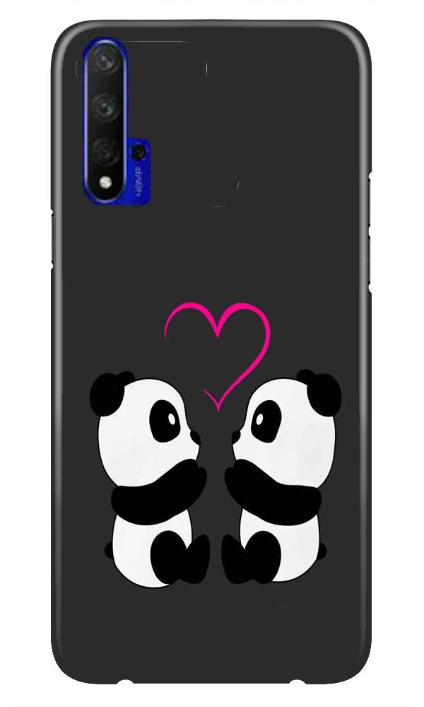 Panda Love Mobile Back Case for Huawei Honor 20 (Design - 398)