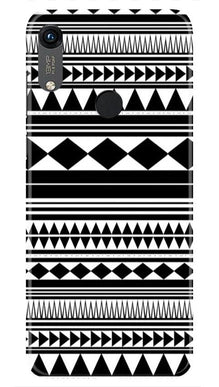 Black white Pattern Mobile Back Case for Honor 8A (Design - 5)