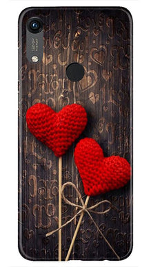 Red Hearts Mobile Back Case for Honor 8A (Design - 80)