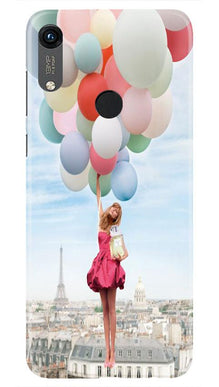 Girl with Baloon Mobile Back Case for Honor 8A (Design - 84)