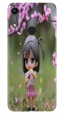 Cute Girl Mobile Back Case for Honor 8A (Design - 92)