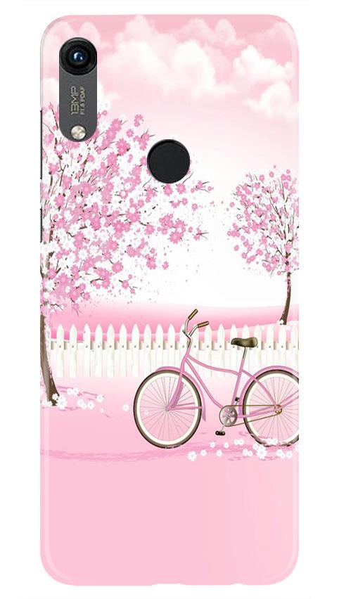 Pink Flowers Cycle Case for Honor 8A(Design - 102)
