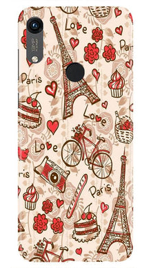 Love Paris Mobile Back Case for Honor 8A  (Design - 103)