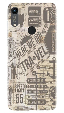 Travel Mobile Back Case for Honor 8A  (Design - 104)