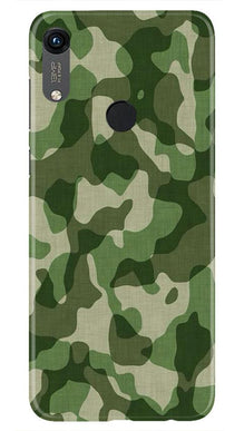 Army Camouflage Mobile Back Case for Honor 8A  (Design - 106)