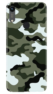 Army Camouflage Mobile Back Case for Honor 8A  (Design - 108)