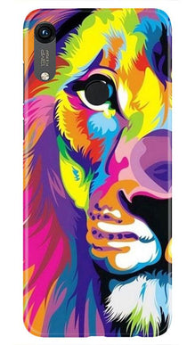 Colorful Lion Mobile Back Case for Honor 8A  (Design - 110)