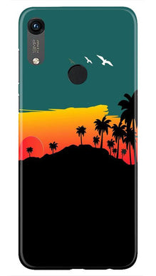 Sky Trees Mobile Back Case for Honor 8A (Design - 191)