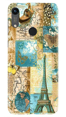 Travel Eiffel Tower Mobile Back Case for Honor 8A (Design - 206)