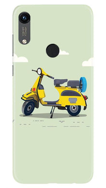 Vintage Scooter Mobile Back Case for Honor 8A (Design - 260)