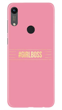 Girl Boss Pink Mobile Back Case for Honor 8A (Design - 263)
