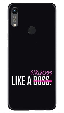 Like a Girl Boss Mobile Back Case for Honor 8A (Design - 265)