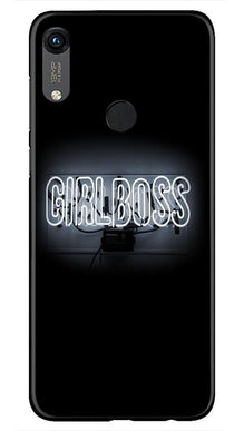 Girl Boss Black Mobile Back Case for Honor 8A (Design - 268)