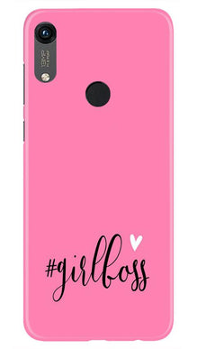 Girl Boss Pink Mobile Back Case for Honor 8A (Design - 269)