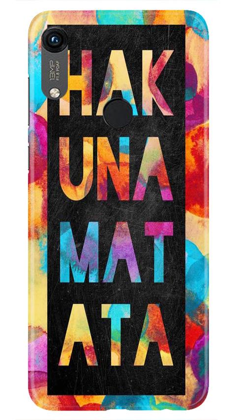 Hakuna Matata Mobile Back Case for Honor 8A (Design - 323)