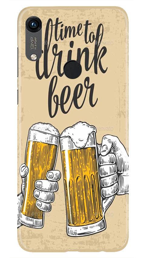 Drink Beer Mobile Back Case for Honor 8A (Design - 328)