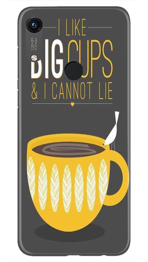 Big Cups Coffee Mobile Back Case for Honor 8A (Design - 352)